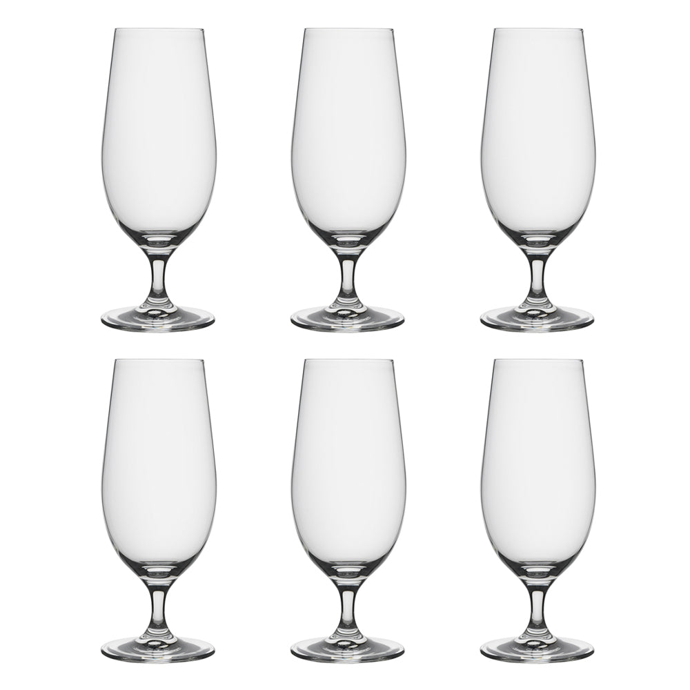 Ecology 460ml Classic Crystalline Glass Stem Beer/Whiskey Drinking Set Clear (6 Pieces)