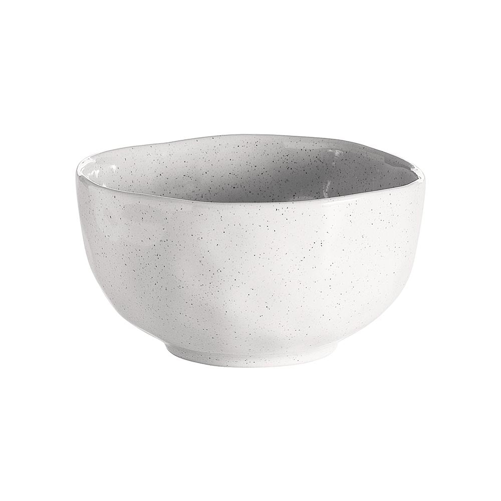 Ecology Speckle Milk 14cm Stoneware Noodle/Rice Bowl Dish Round Tableware White
