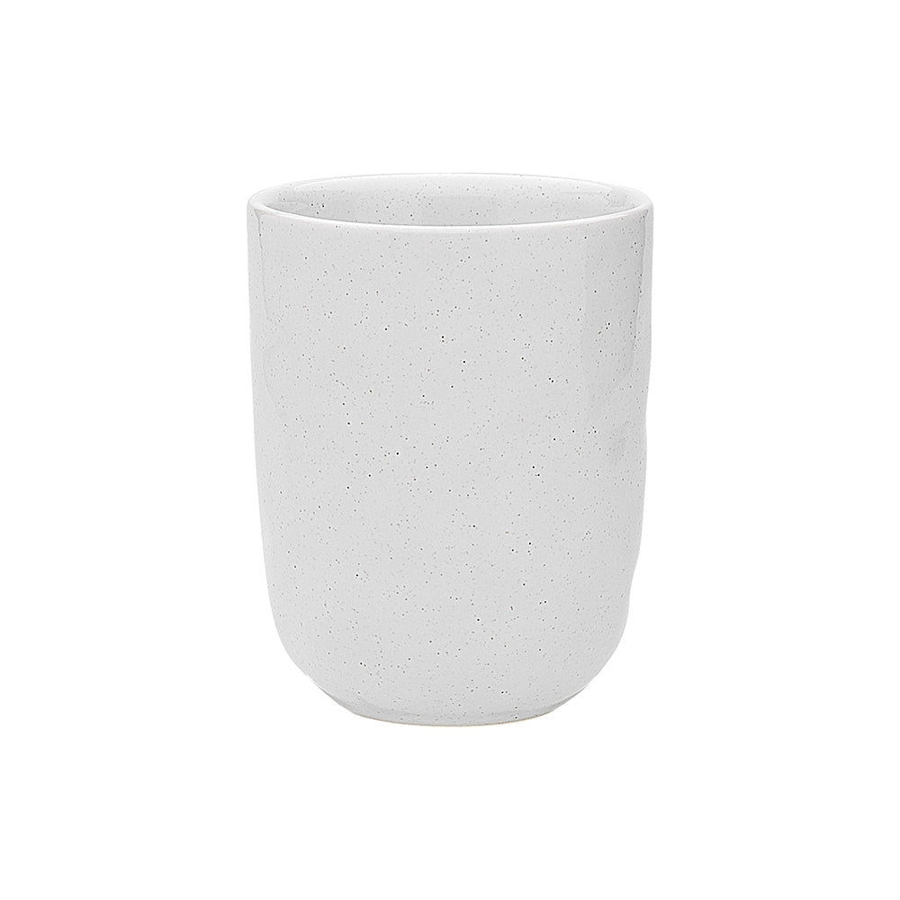 Ecology Speckle Milk 250ml Stoneware Cuddle Mug Water Cup Round Tableware White