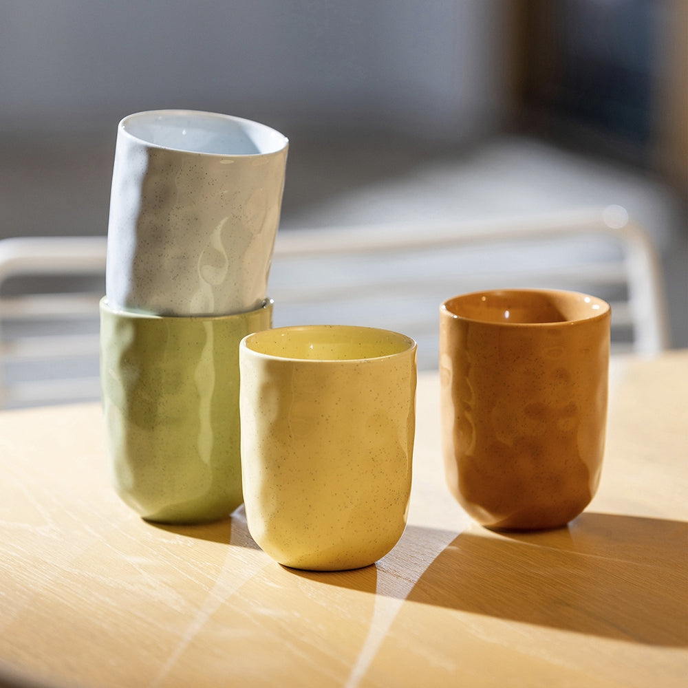 Ecology Speckle 250ml Cuddle Mug Stoneware Water/Juice Drinking Cup Vintage (4 Pieces) — image 2