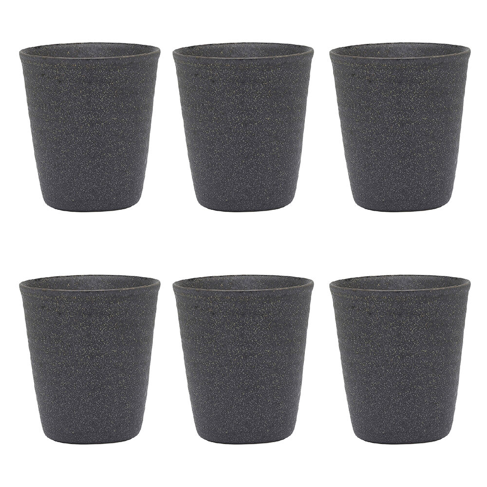 Ecology Ottawa Stoneware Latte Cup Drinking Tumbler Tableware 250ml Stone (6 Pack)