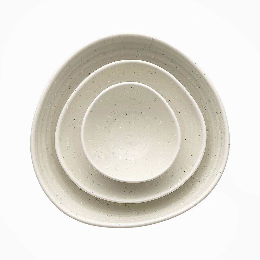 Ecology Ottawa Stoneware Nesting Bowls Food/Soup Dining Tableware Calico (3 Pieces) — image 2