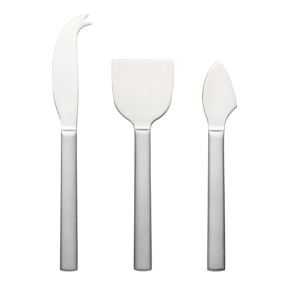 Ecology 3pc Ecology Forge Stainless Steel Cheese Serving Knives Brushed Silver (2 Pack) — image 2