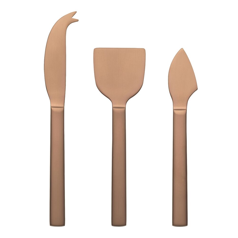 Ecology Forge Stainless Steel Cheese Serving Knives Matte Copper (3 Pieces)