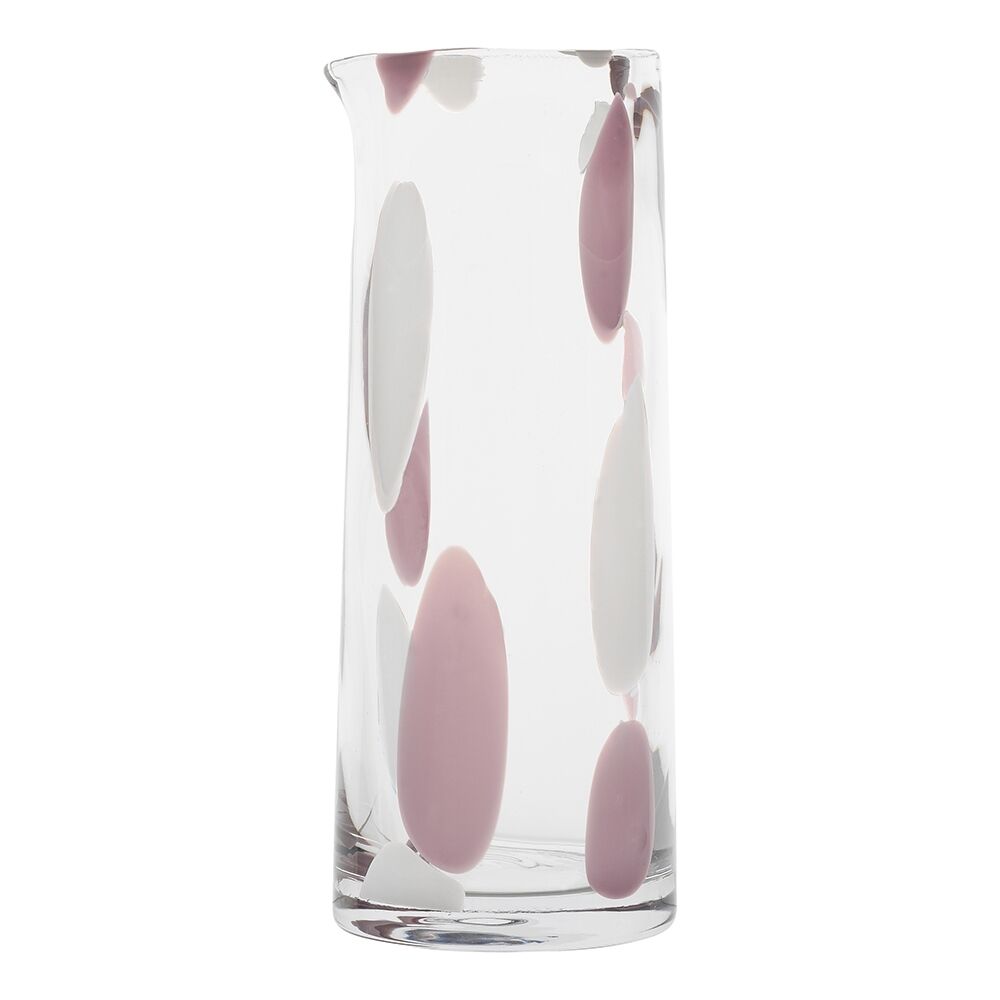 Ecology 1.3L Blush Camille Soda Lime Glass Carafe Drink Decanter Jug