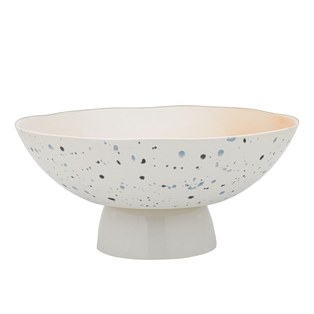 Ecology 32cm Pink High Gloss Glaze Stoneware Dusk Footed Serving Bowl