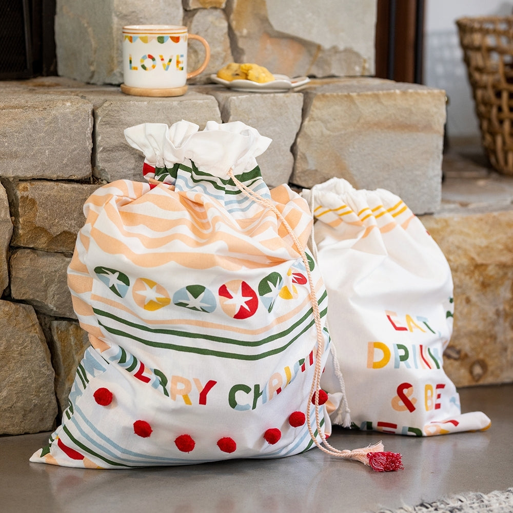 Ecology Spirit Santa Sack 50x80cm Cotton Kids/Children Christmas Gifts/Presents — image 3