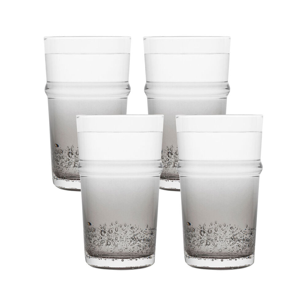 Ecology Dion 400ml Hi Ball Tumbler Drinking Cup Glassware Smoke Grey (8 Pieces) — image 2