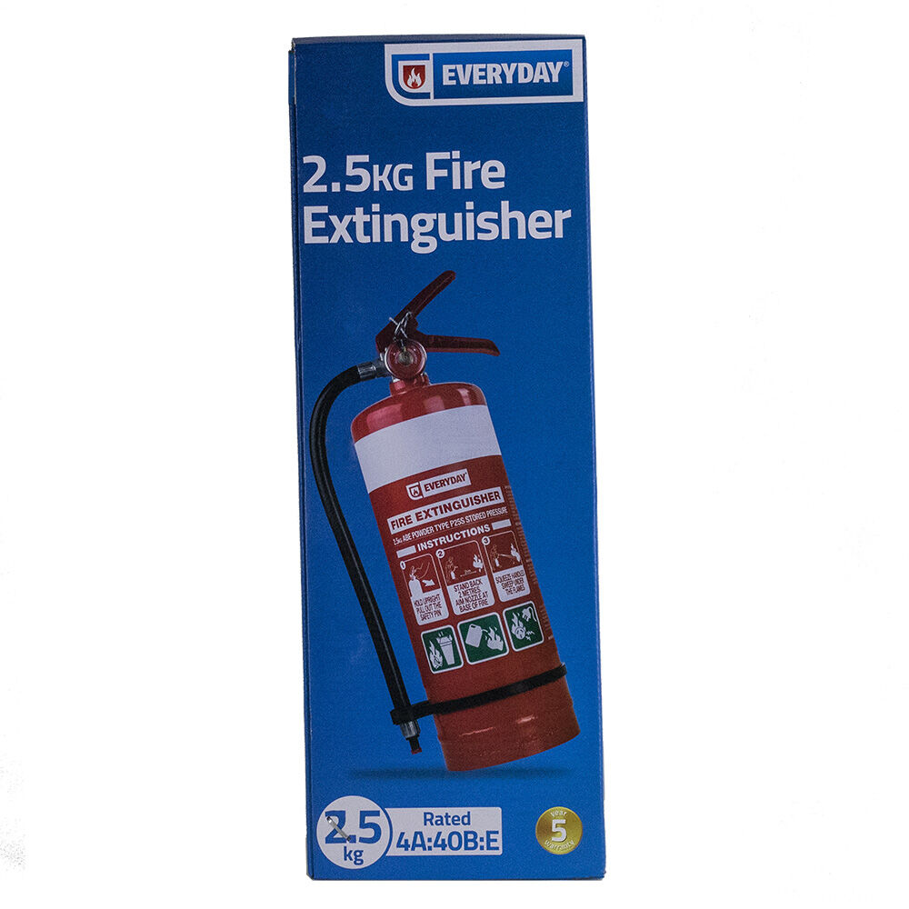 Everyday 2.5kg Dry Powder Essential Home Safety Fire Extinguisher 4A:40B:E — image 2