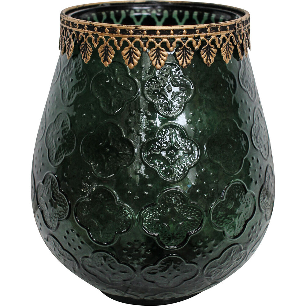 LVD Glass Votive Foil Candle Holder Tabletop Home/Lounge Decor XL Forest