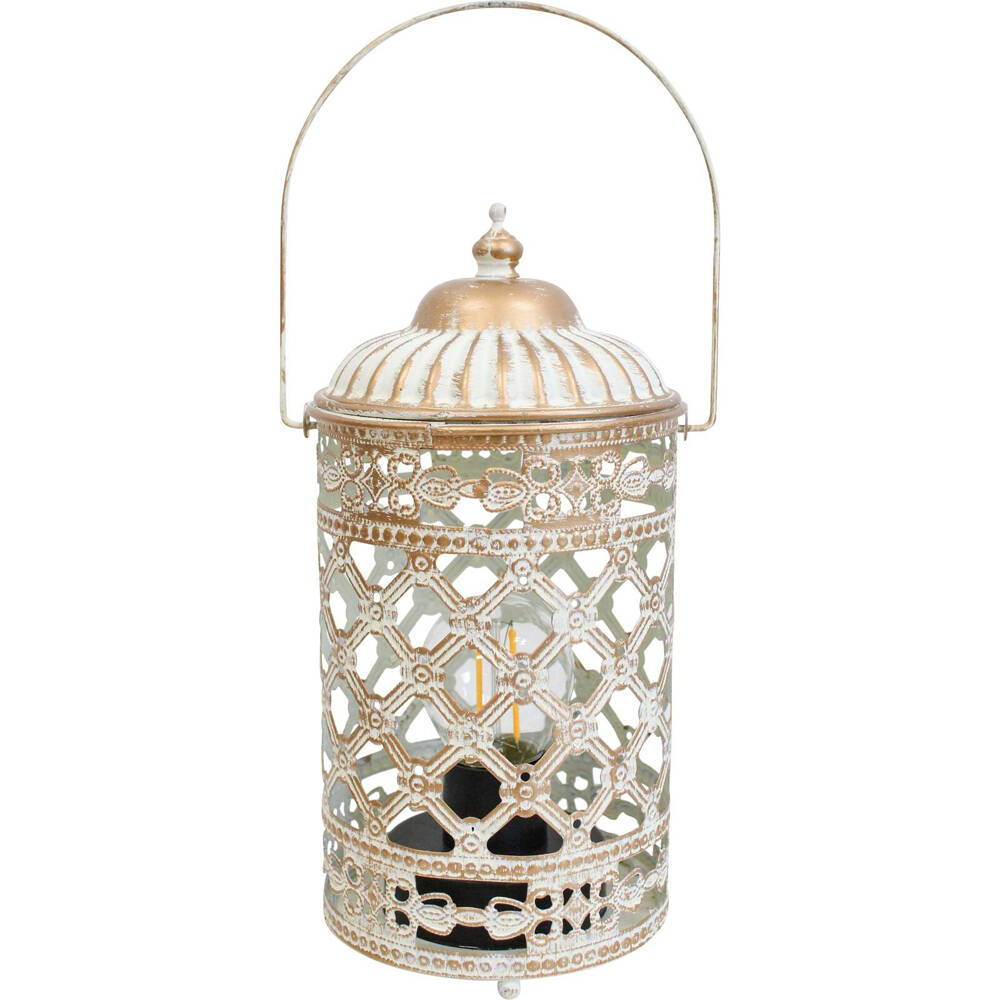 LVD Metal LED Lantern Hanging Light Lamp Tabletop Home Decor 19.5cm Moroque 2 — image 2