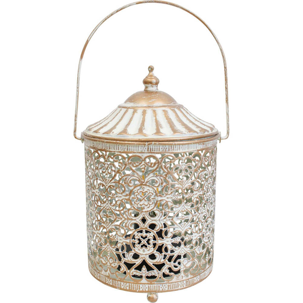 LVD Metal LED Lantern Hanging Light Lamp Tabletop Home Decor 19cm Moroque 4 — image 2