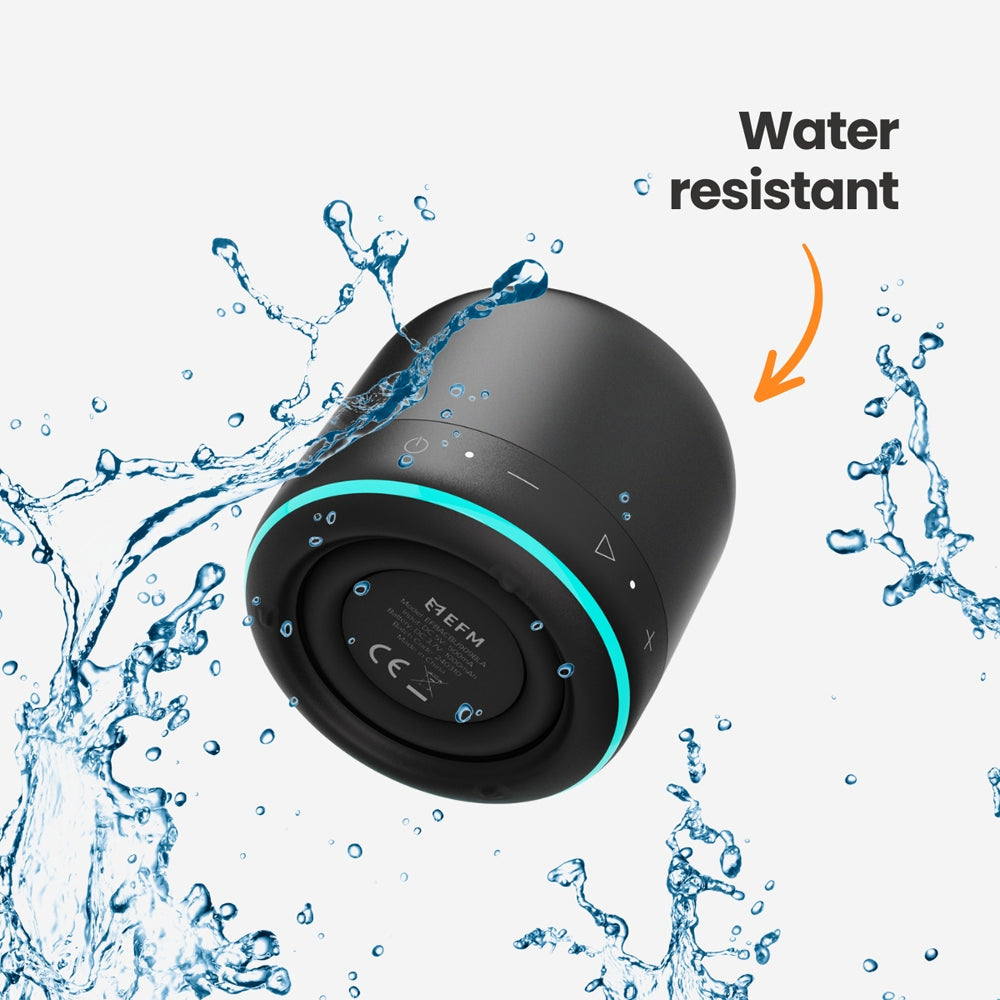 Efm Cloudbreak LED Wireless Mini Bluetooth Speaker TWS For Apple/Samsung Black — image 5