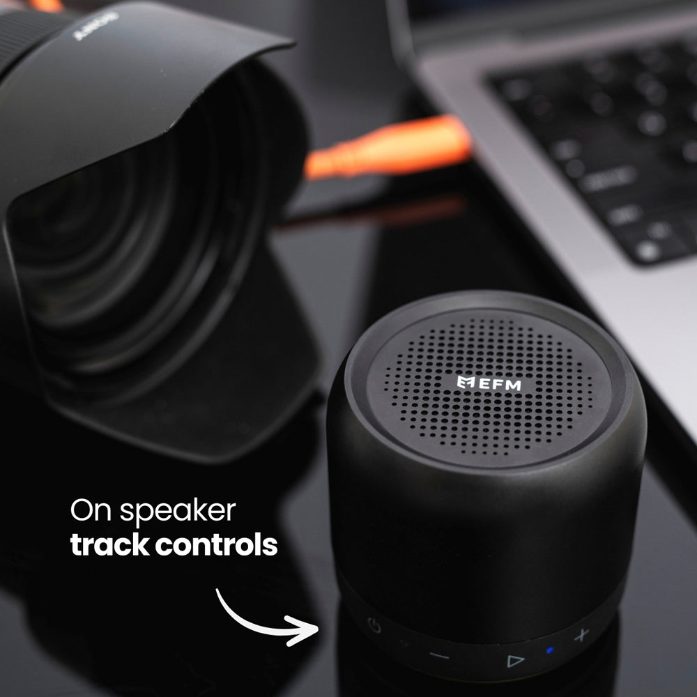 Efm Cloudbreak LED Wireless Mini Bluetooth Speaker TWS For Apple/Samsung Black — image 6