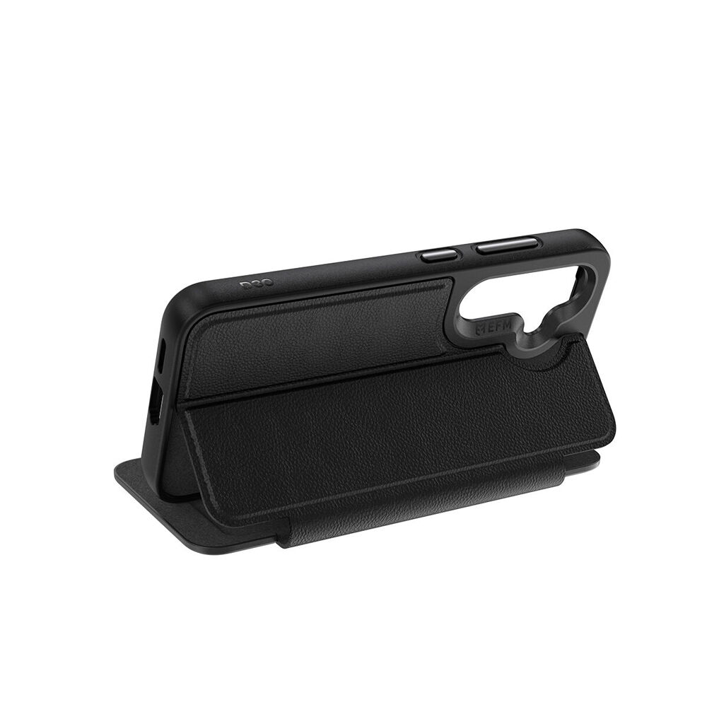 Efm Black Monaco Leather Wallet Case w/ D3O BIO For Samsung Galaxy 2025 6.7 — image 2