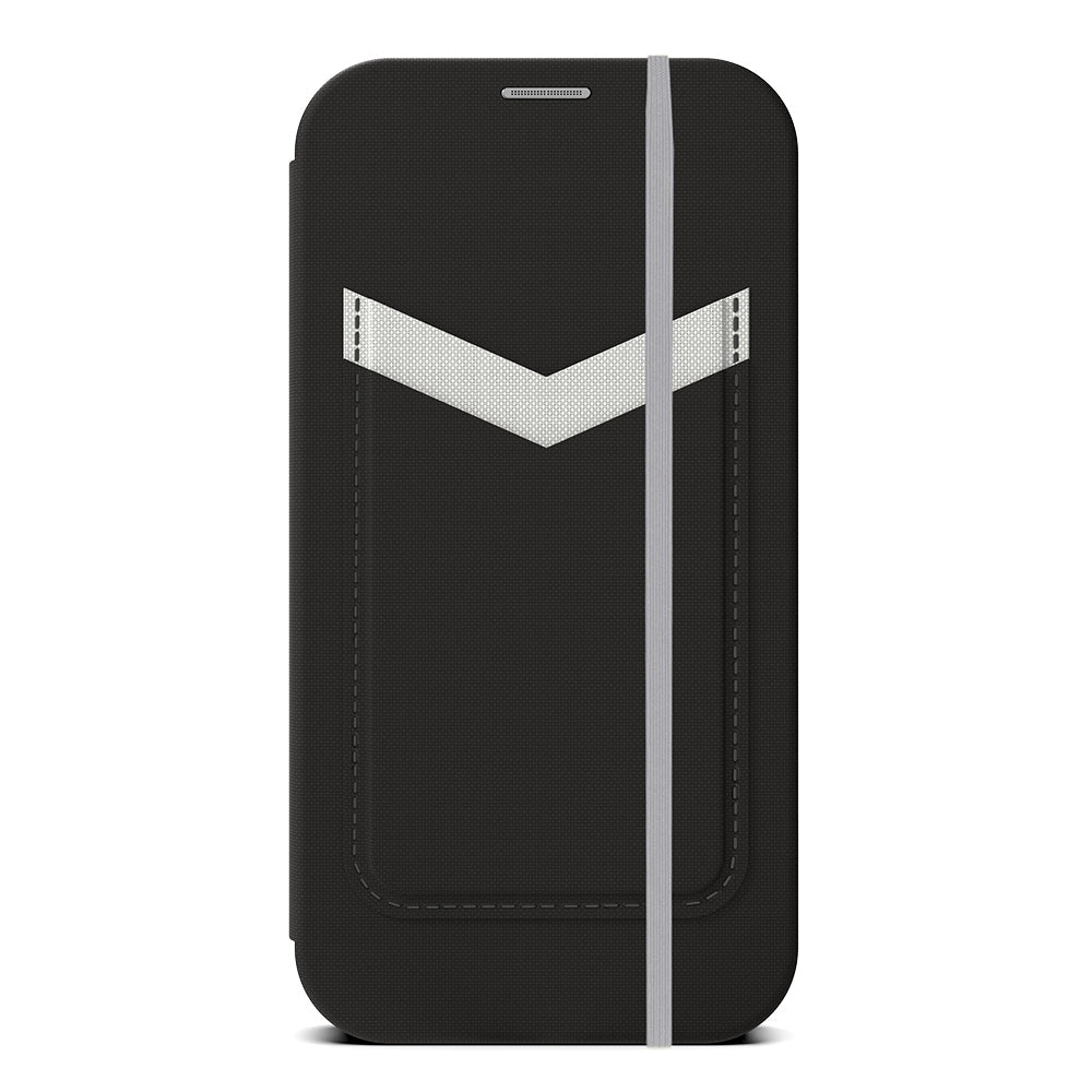 Efm Miami D3O Leather Wallet Case Armour Cover for iPhone 13 Mini Smoke Black — image 2