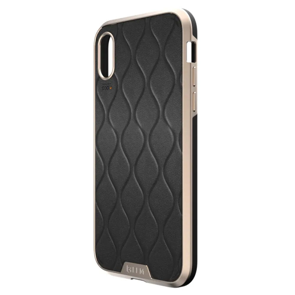 Efm Verona Leather D3O Case Armour Protection Cover for Apple iPhone XR Gold BLK — image 4
