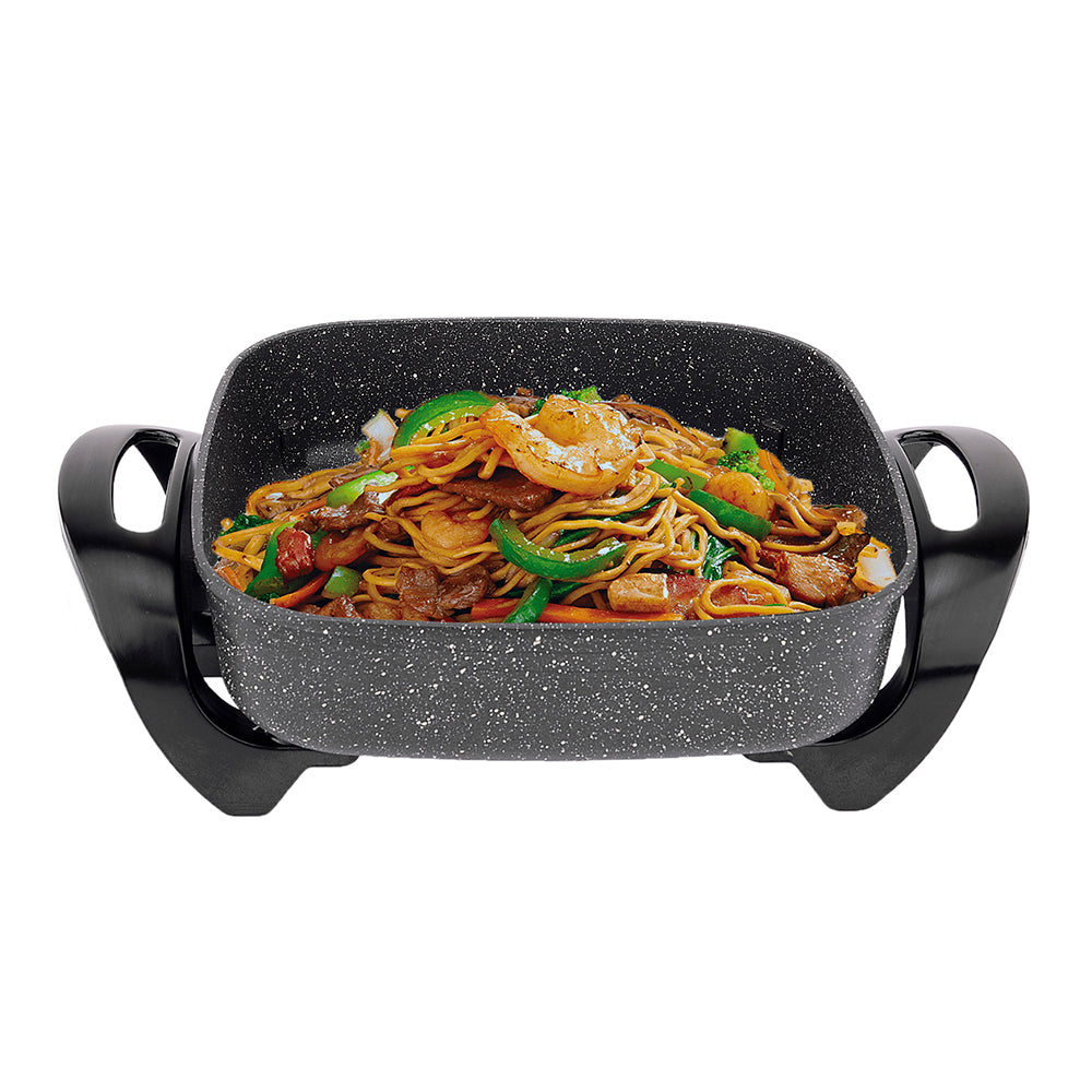 Healthy Choice 1500W 7.2L Non Stick Stone Electric Fry Pan w/Temperature Control — image 2