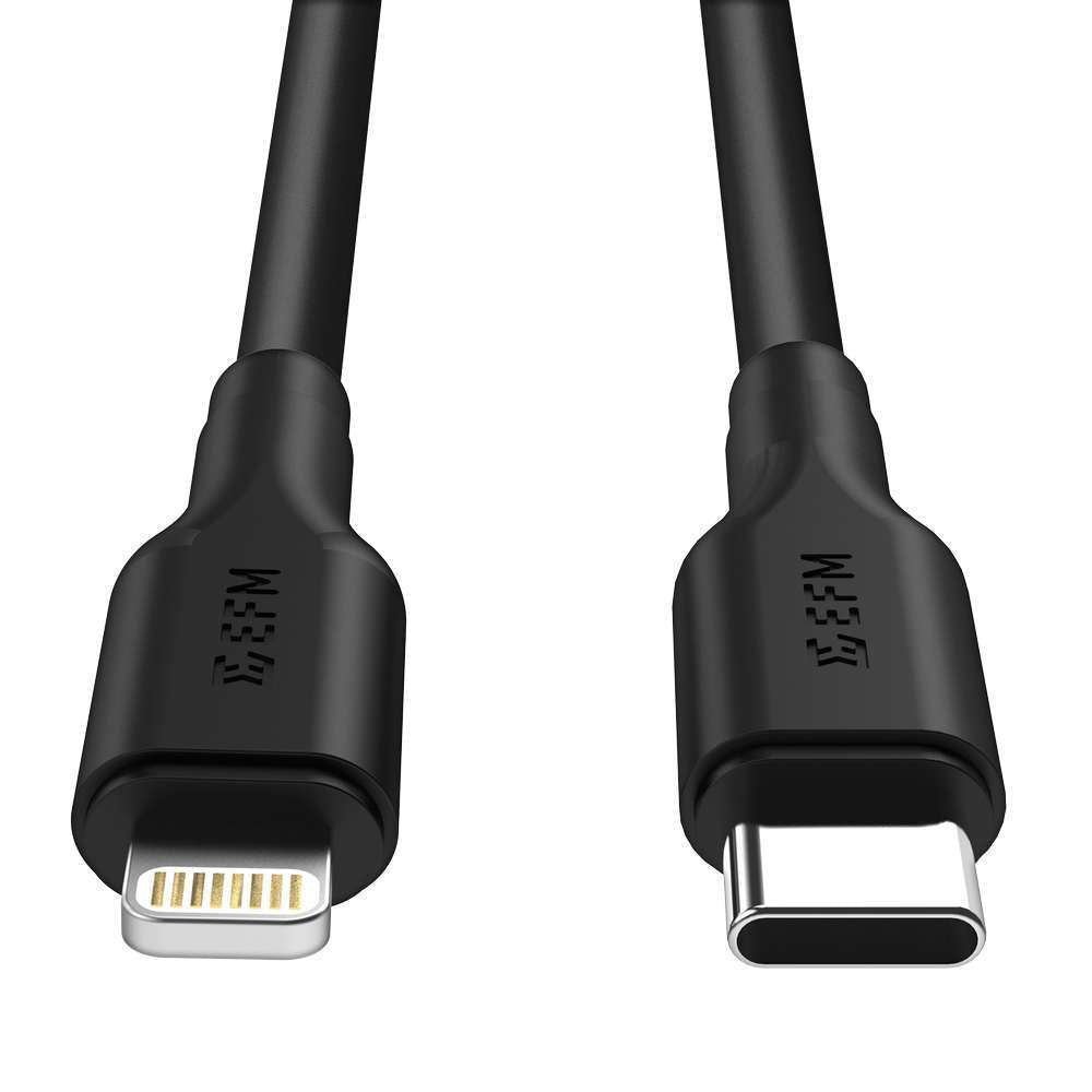 Efm 60W Dual Port Wall Charger USB-C to Lightning MFI-Certified Cable 1M Black — image 2