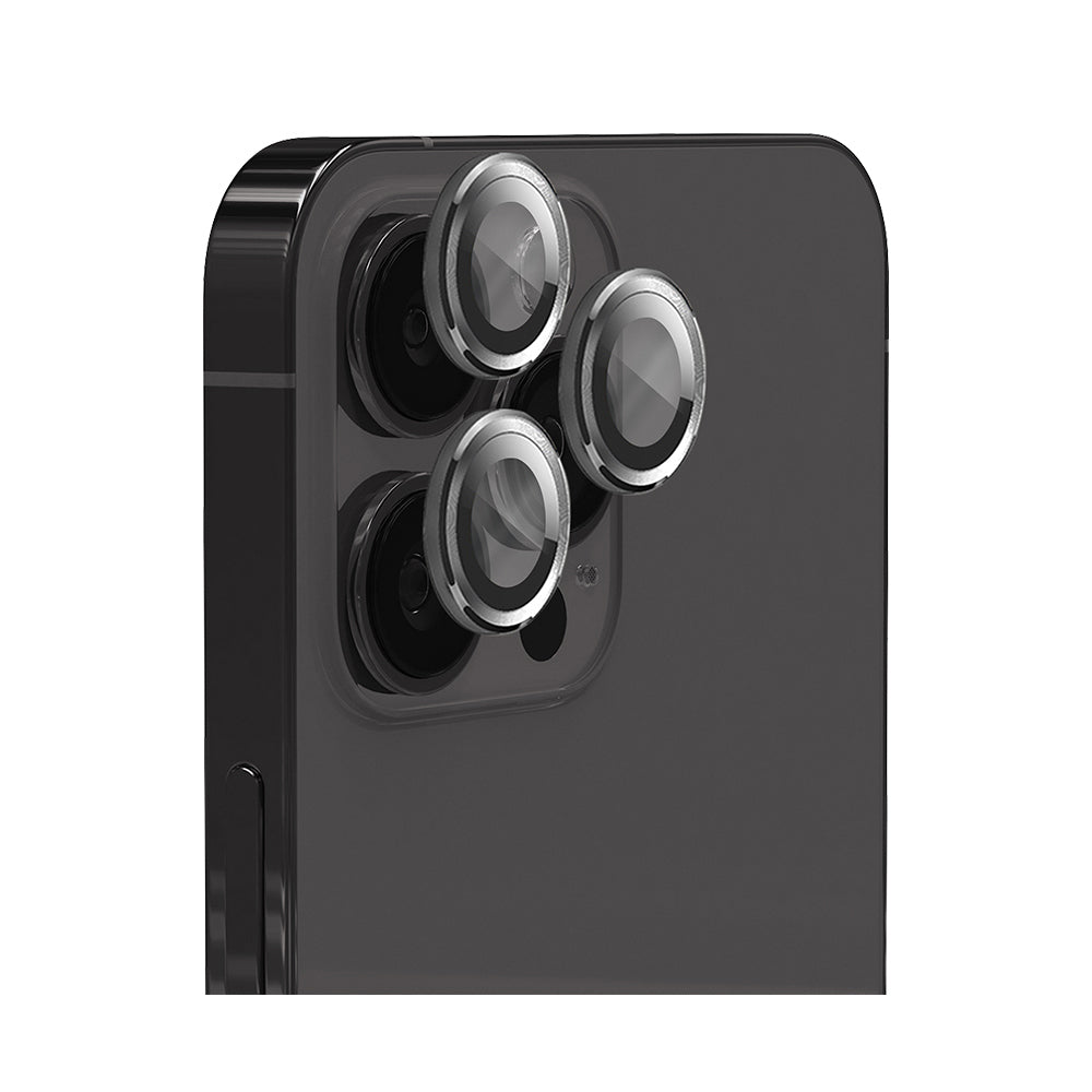 Efm Camera Protection Tempered Glass Lens Armour For 15 Pro/15 Pro Max Carbon