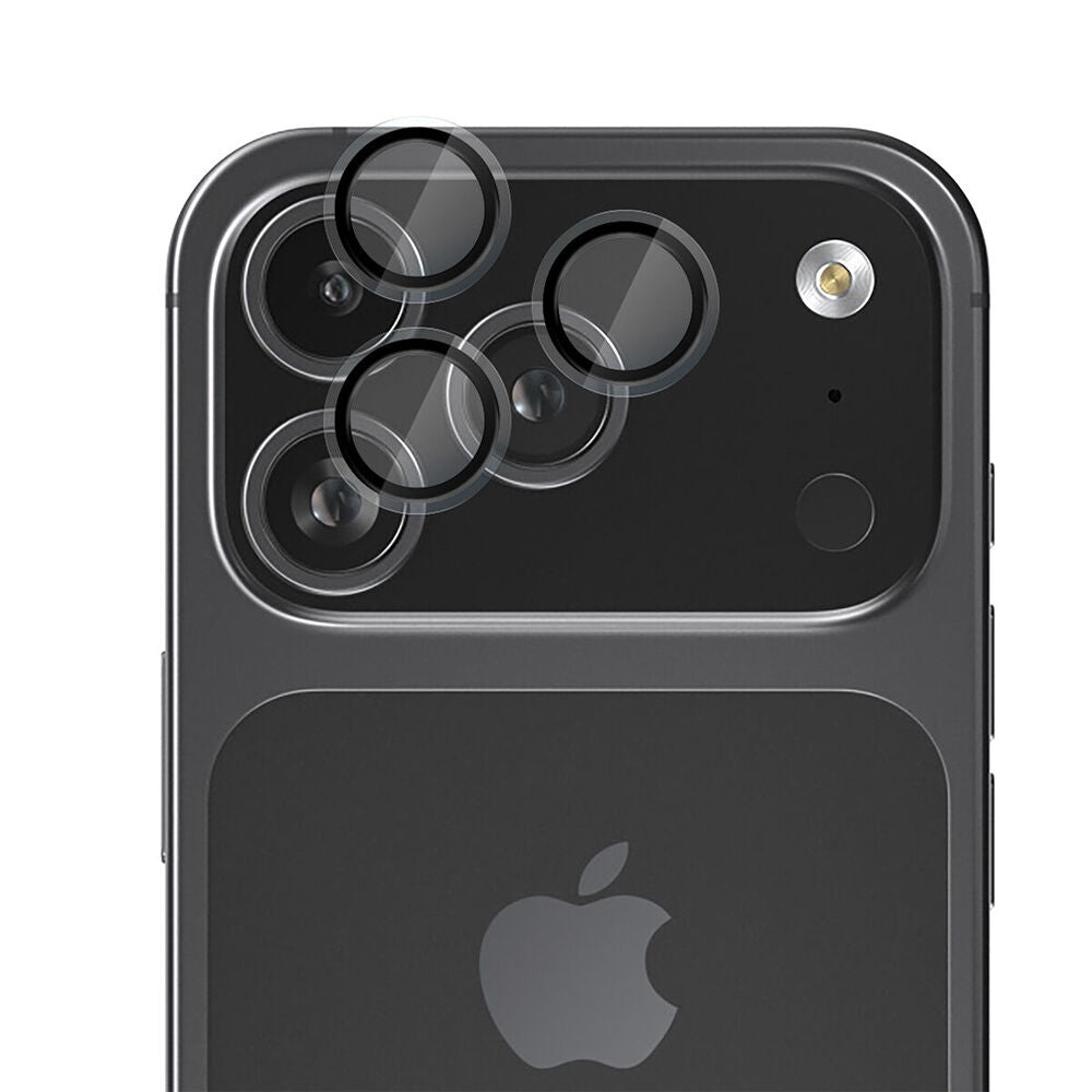Efm Clear Glass Camera Lens Protector For iPhone 17 Pro 6.3in & 17 Pro Max 6.9in