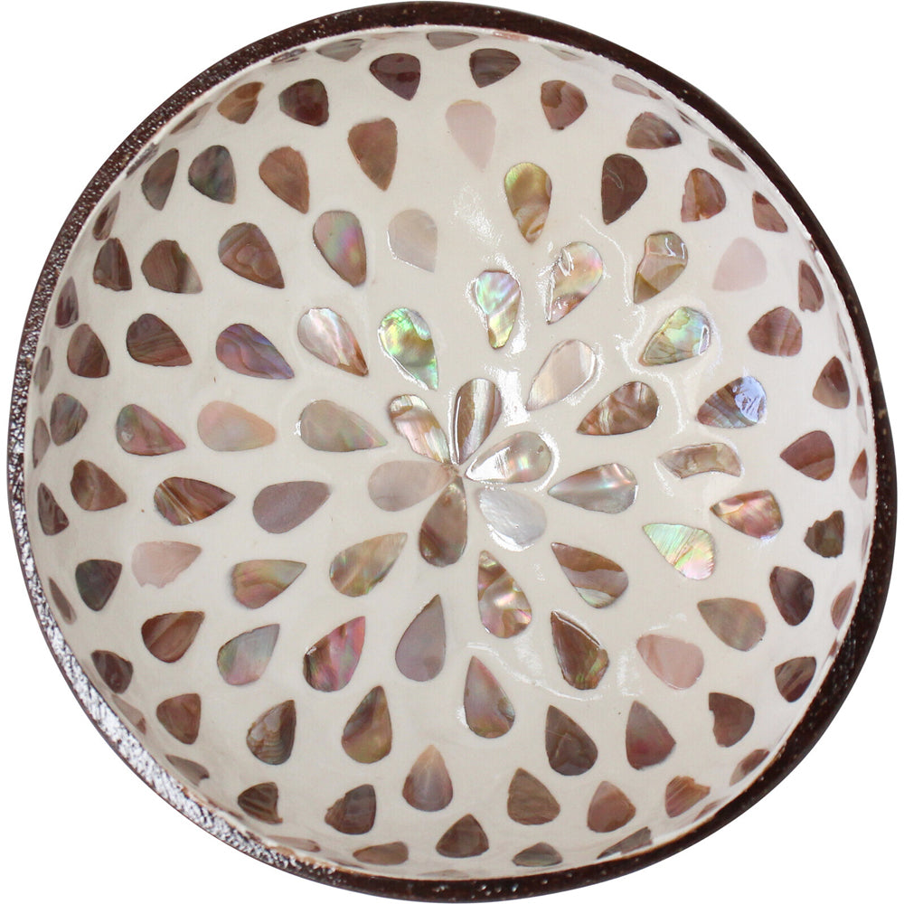 LVD Shell Drop Natural 13cm Decorative Coco MOP Bowl Container Home Desk Decor Round — image 2