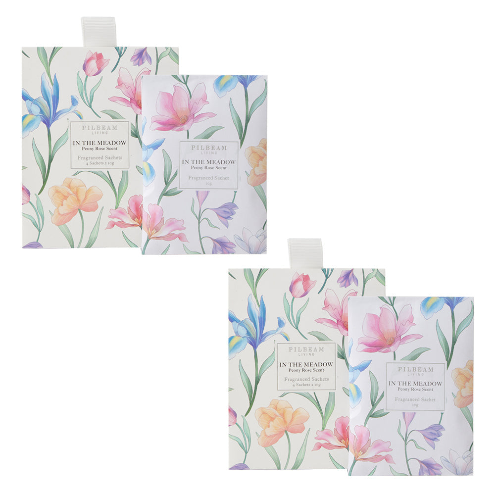 Pilbeam Living In The Meadow Scented Mini Sachets 10g Drawer Air Freshener (8 Pieces)