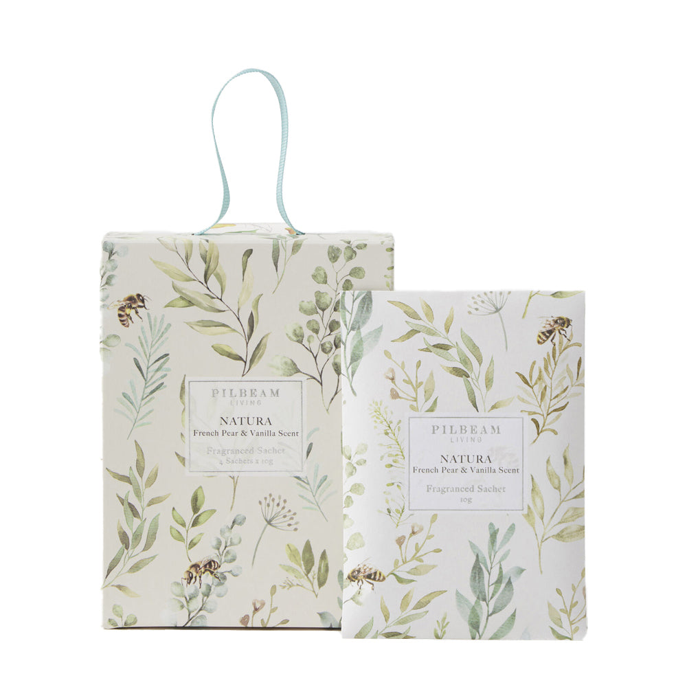 Pilbeam Living 4pc Pilbeam Living Limetta Scented Mini Sachets Set French Pear & Vanilla (3 Pack)