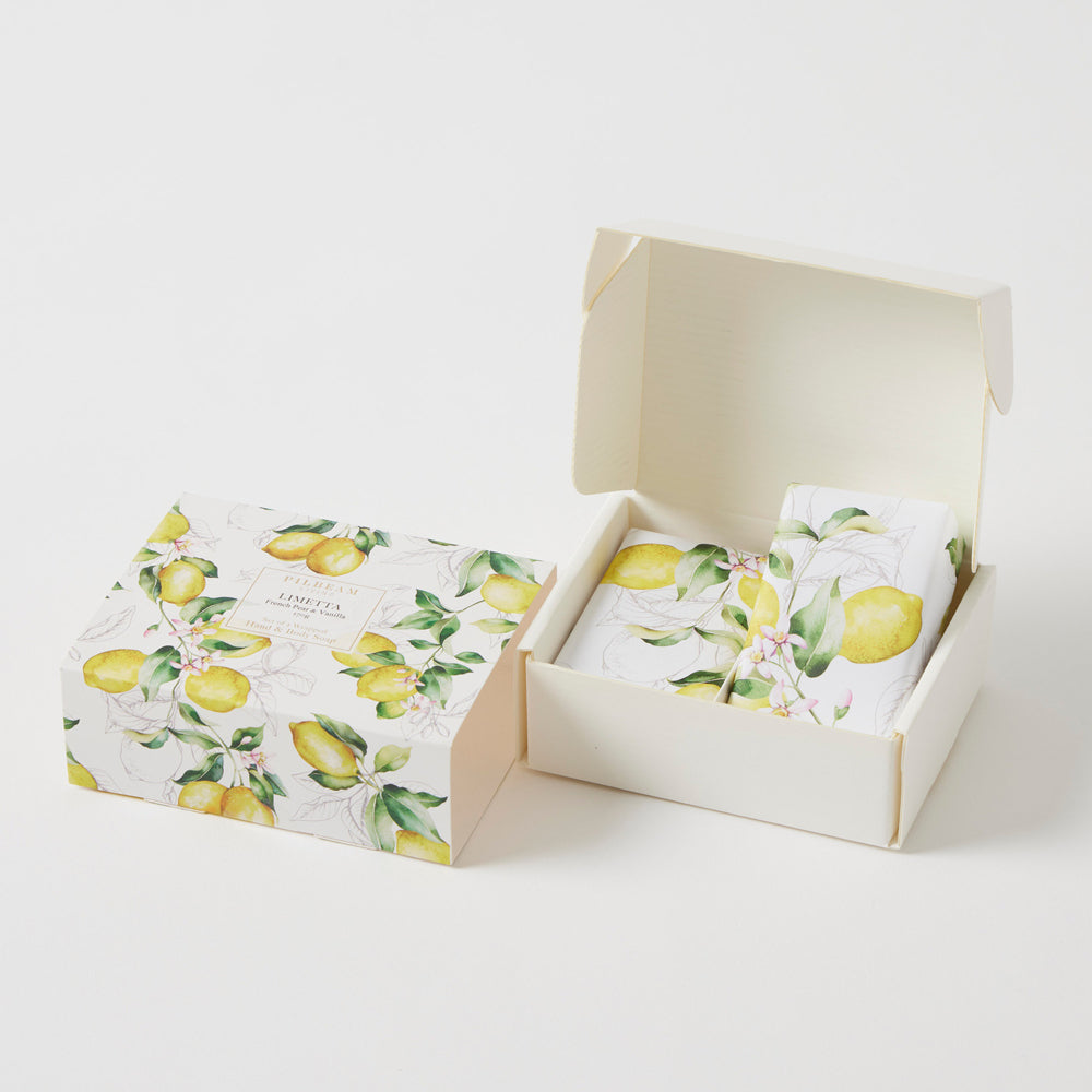 Pilbeam Living Limetta Scented Soap Set Home Decor French Pear & Vanilla (2 Pieces) — image 2