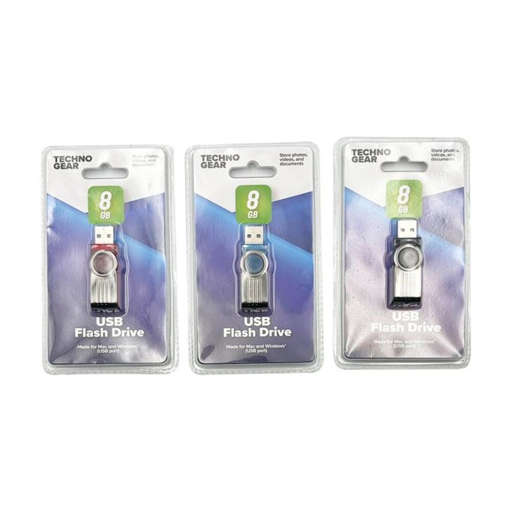 Tgear 8GB Capacity USB-A Flash Drive Mac/Windows Compatable Assorted — image 2
