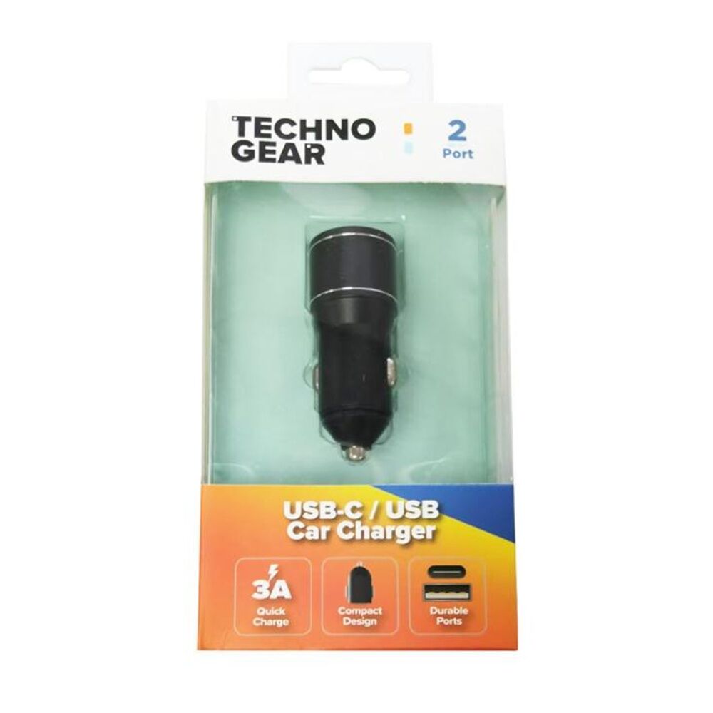 Tgear 2 Port Compact Usb-a/usb-c Car Charger 3A Quick Charge 12V Socket (2 Pack) — image 2