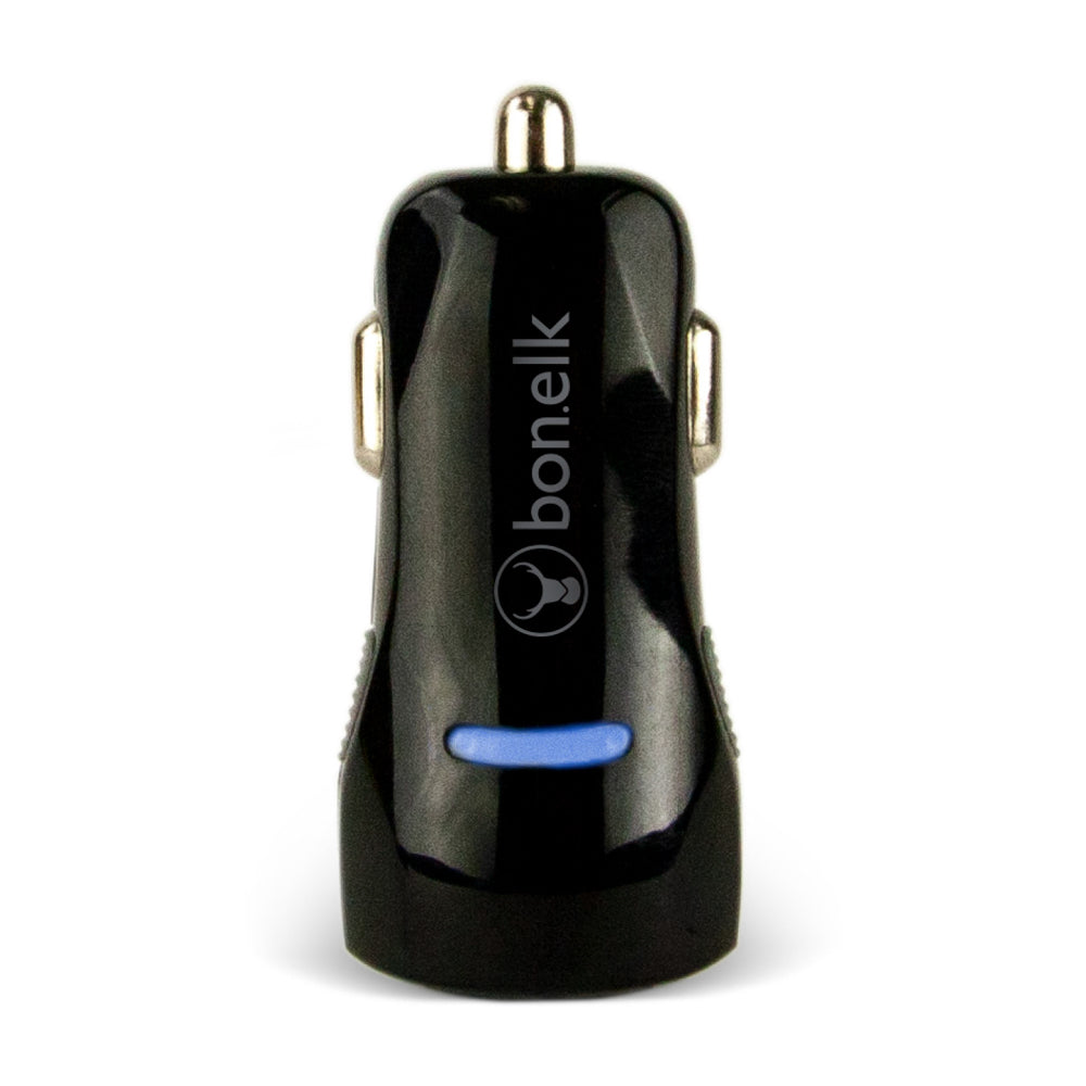 Bon.Elk Bonelk Black 4.8A Dual USB Car Cigarette Lighter Charger Adapter f/Phone/Tablets