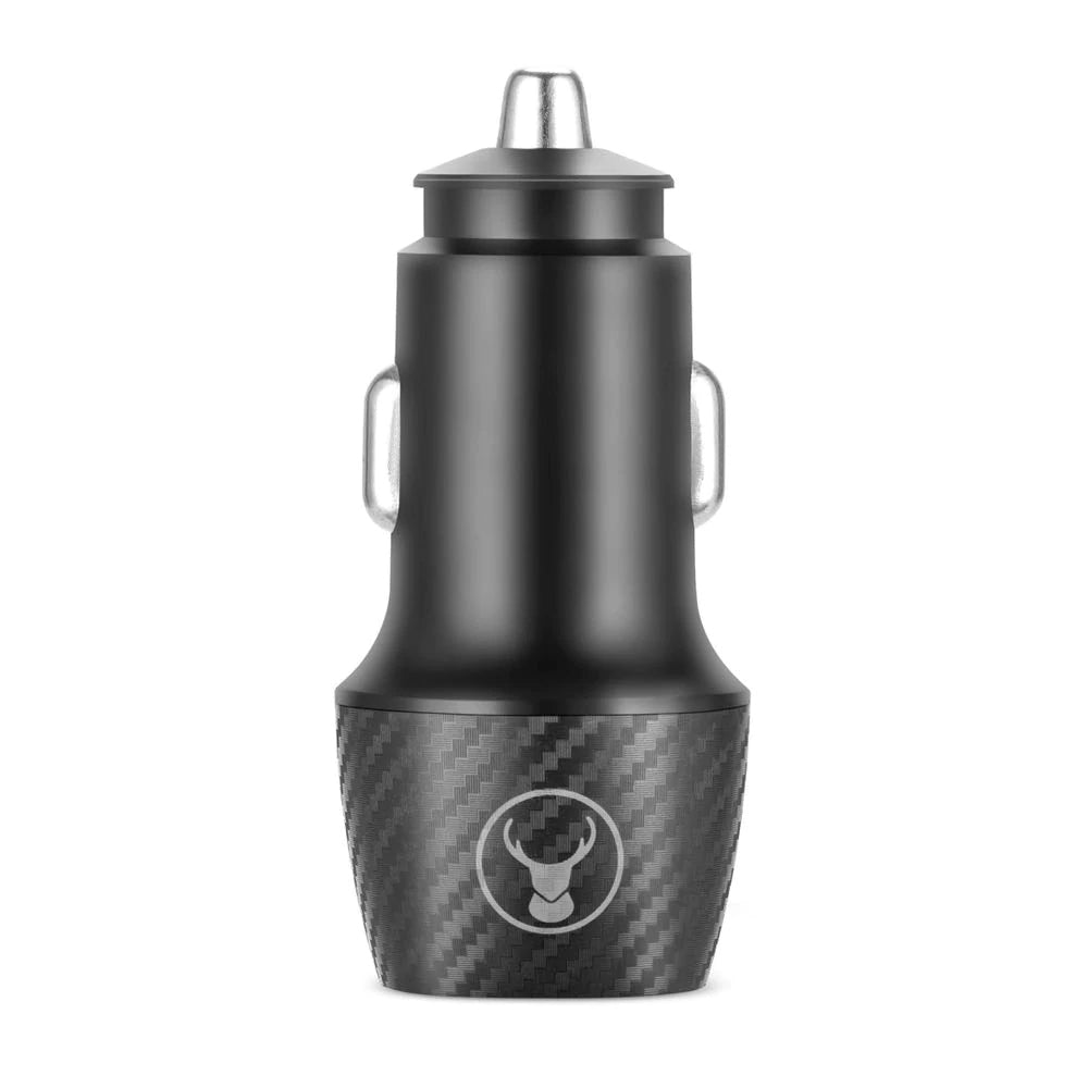 Bon.Elk Bonelk Car Charger Carbon Series 20W Pd/usb-c 18W/QC 3.0 USB-A 20W Adapter Black — image 2