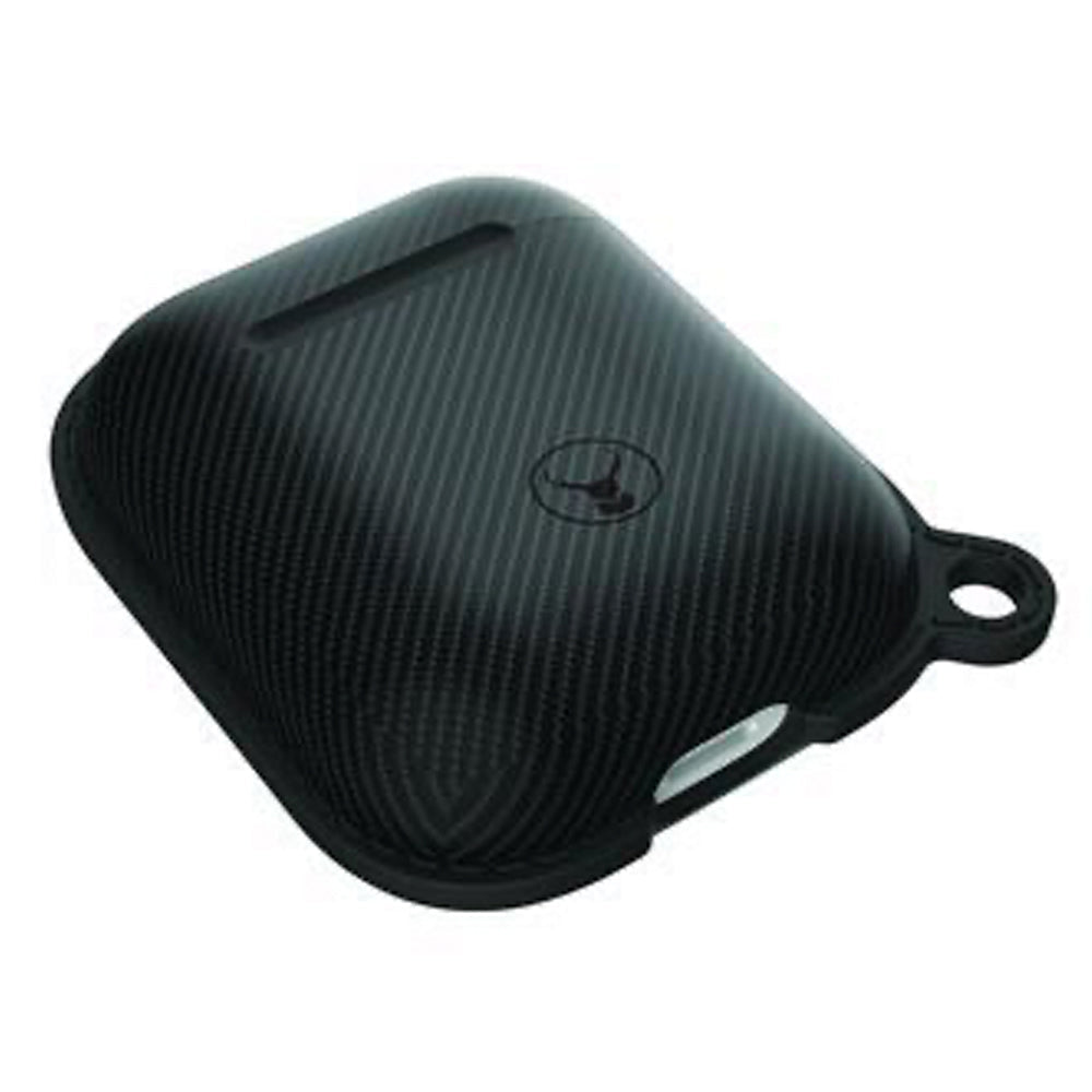 Bon.Elk Carbon Case for Apple AirPods Led/tpu Bumper Drop Proof Cover Black — image 2