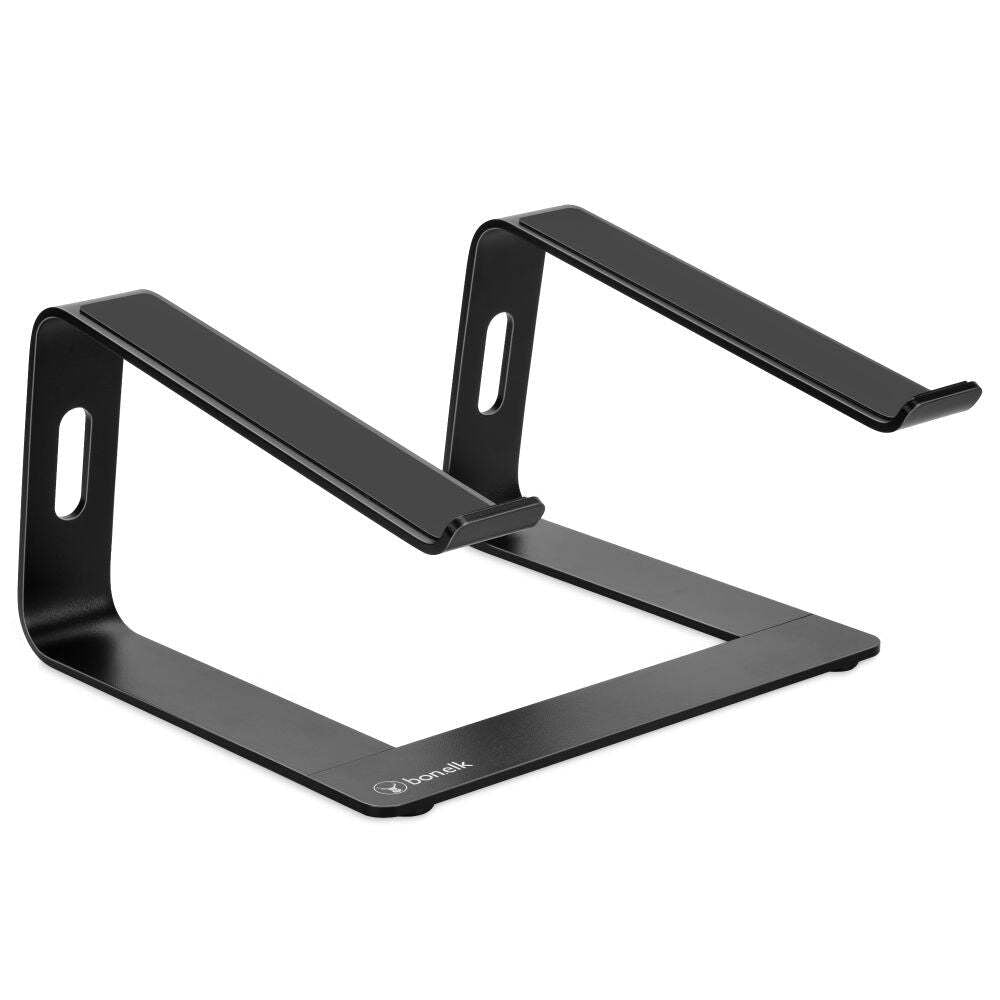 Bon.Elk Bonelk Aluminium Elevate Stance Riser Laptop Stand Holder w Cable Holes — Black