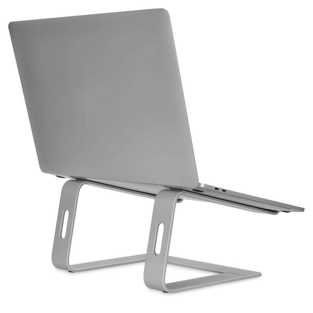 Bon.Elk Bonelk Aluminium Elevate Stance Riser Laptop Stand Holder w Cable Holes — Silver