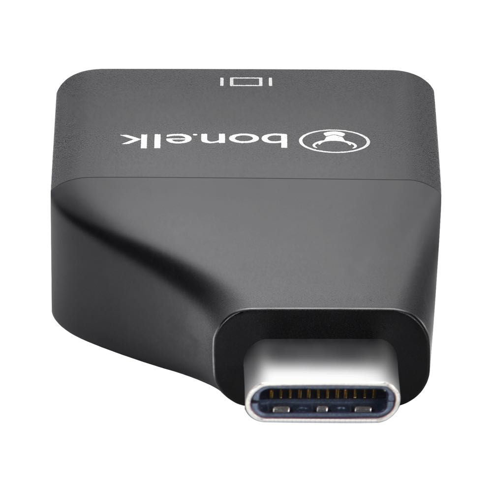 Bon.Elk Bonelk USB-C Male To Female 4K/60Hz HDMI Compact Adapter For TV/Monitor Black