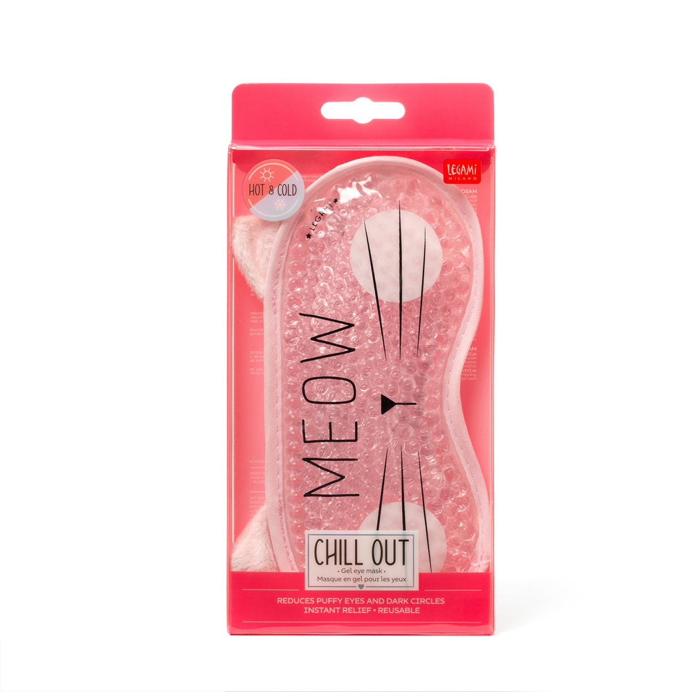 Legami Gel Eye Mask/Sleeping Blindfold - Chill Out Meow (2 Pack) — image 2