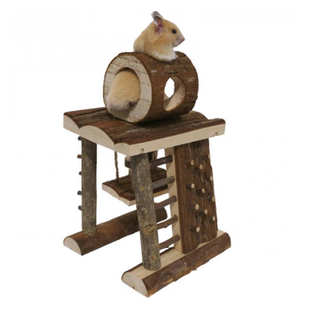 Rosewood Natural Hamsters/Guinea Pigs Pet Activity Toy Wooden Climbing Tower