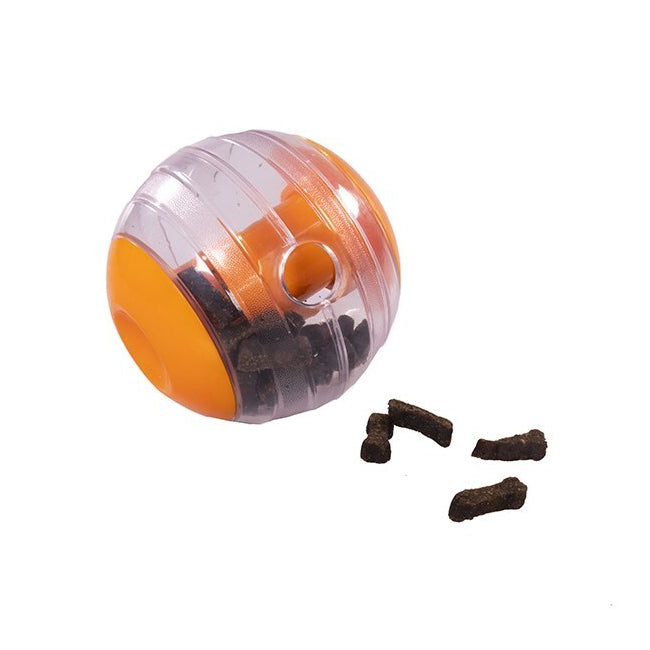 Rosewood ORNG Interactive Giggling Sound Treat Ball Pet Dog Interactive Chew Toy