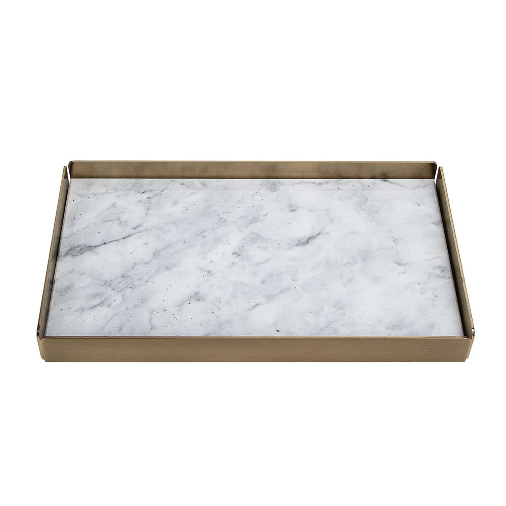 NF Living Rectangle Serving Tray Display 28x16cm Multicoloured