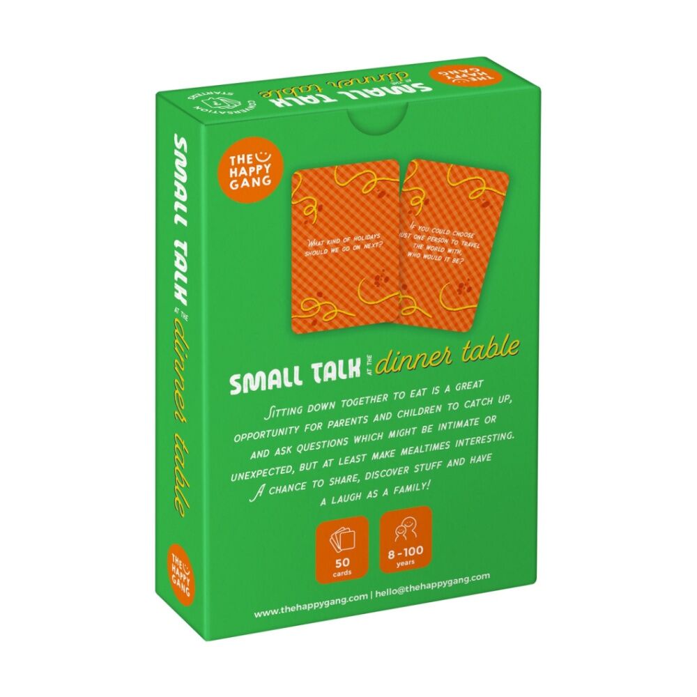 The Happy Gang Small Talk At Dinner Table Conversation Card Game 8Y+ (50 Pieces) — image 3