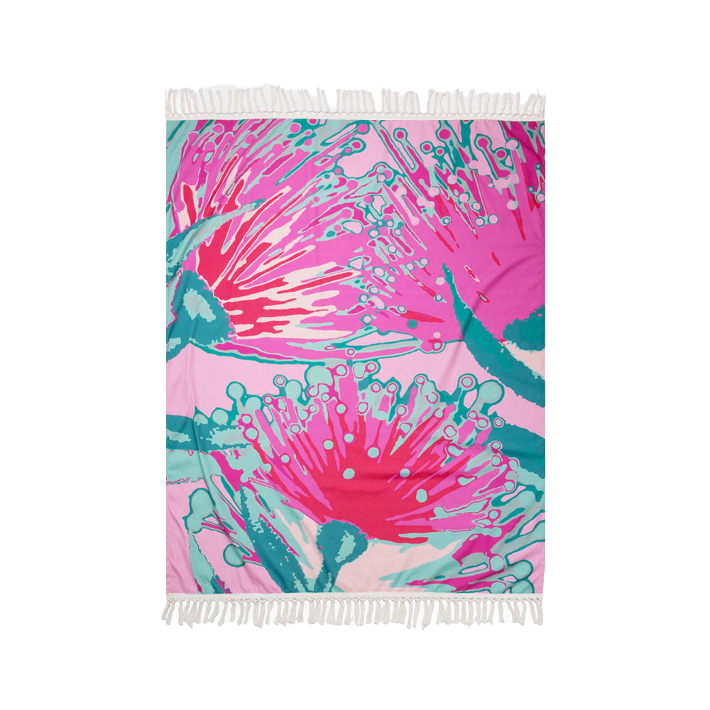 Rayell All in Bloom Light 130x170cm Canvas Throw Blanket Rectangle Sofa Decor