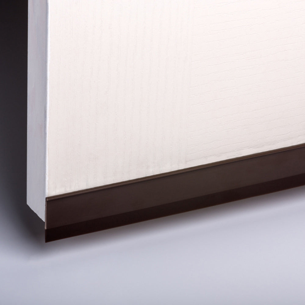 Esp PVC Plastic Door Seal Self Adhesive Weather Draught Sealer 915x37mm Brown — image 3