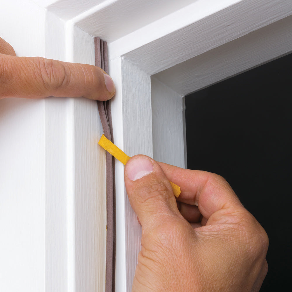 Esp Window & Door Rubber W-Shaped Weather Seal Draught Adhesive 4x9mm Brown — image 4