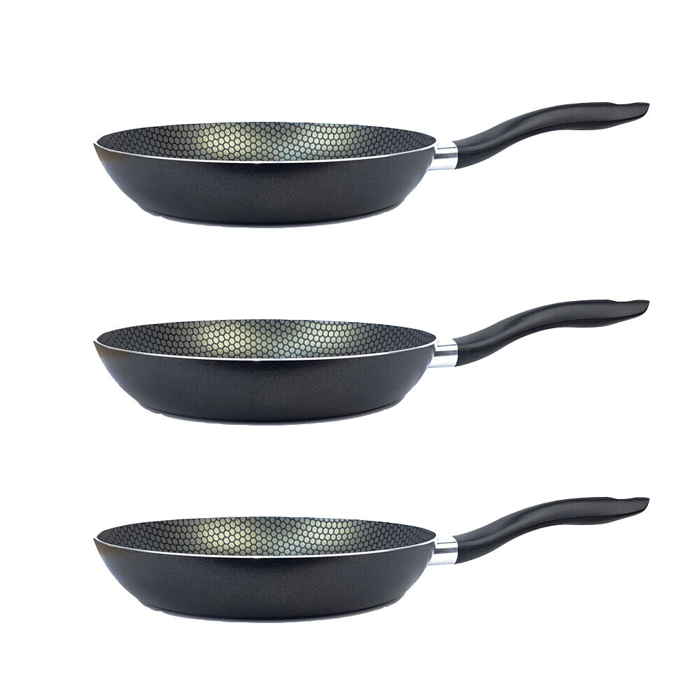 Classica 20/24/28cm Essenza Honeycomb 3 Layer Non-Stick Stove Top Surface Frypan