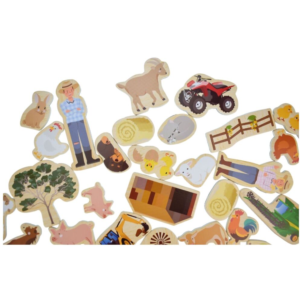 Koala Dream 35pcs 2y+ Fridge Friends Wooden Aussie Farm Animals Magnets — image 2