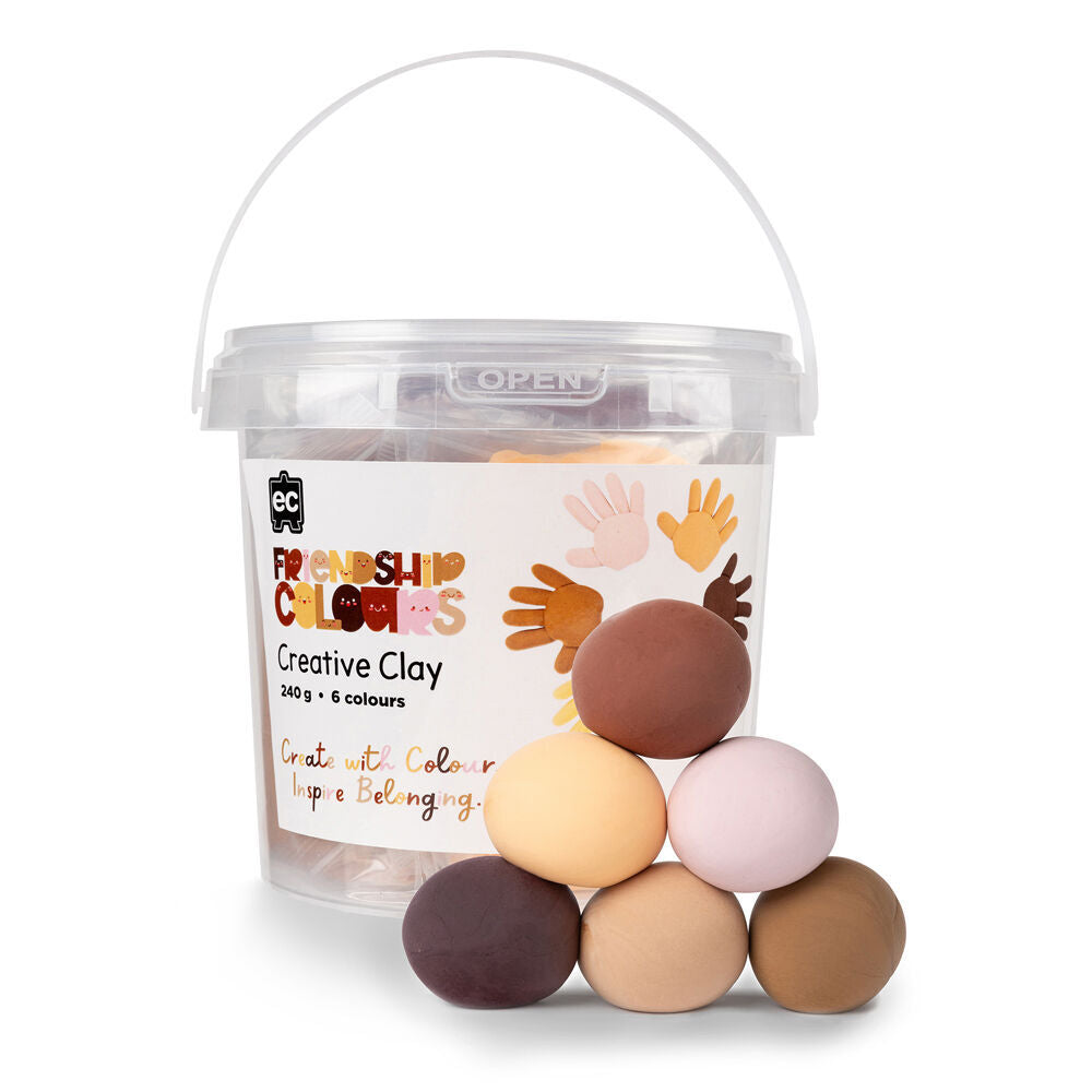 Educational Colours CreativeClay Friendship Colour 240g Skin Tones (6 Pieces) — image 3