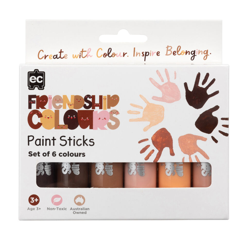 Educational Colours Friendship Colour Paint Sticks Skin Tone (6 Pieces)