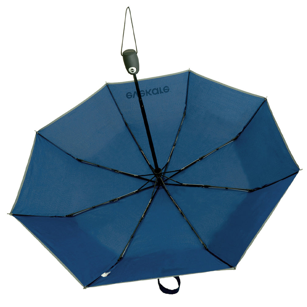 Evekare Auto Open/Close Folding One Button Umbrella Compact Soft Grip Blue 112cm — image 6